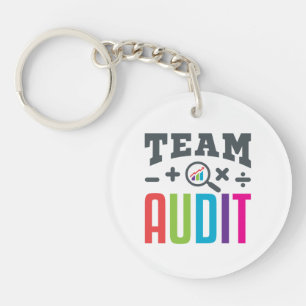 Team Audit Auditor Auditing Group Accountant Key Ring