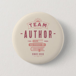 Team Author Customised 6 Cm Round Badge
