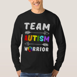 Team Autism Warrior Autism Awareness Autism Mum Au T-Shirt