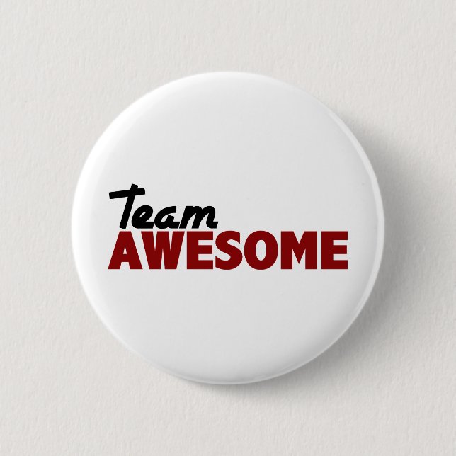 Team Awesome 6 Cm Round Badge (Front)