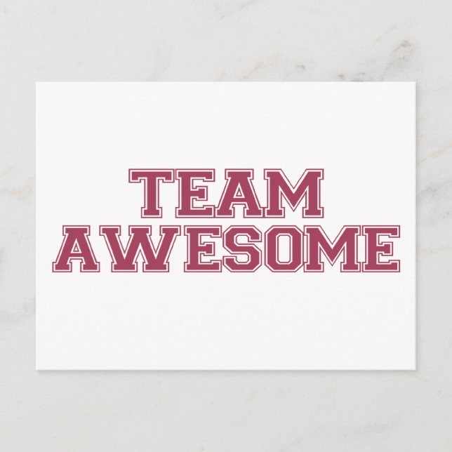 Team Awesome Postcard (Front)
