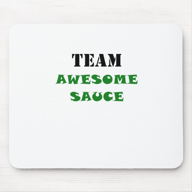 Team Awesome Sauce Mouse Pad (Front)