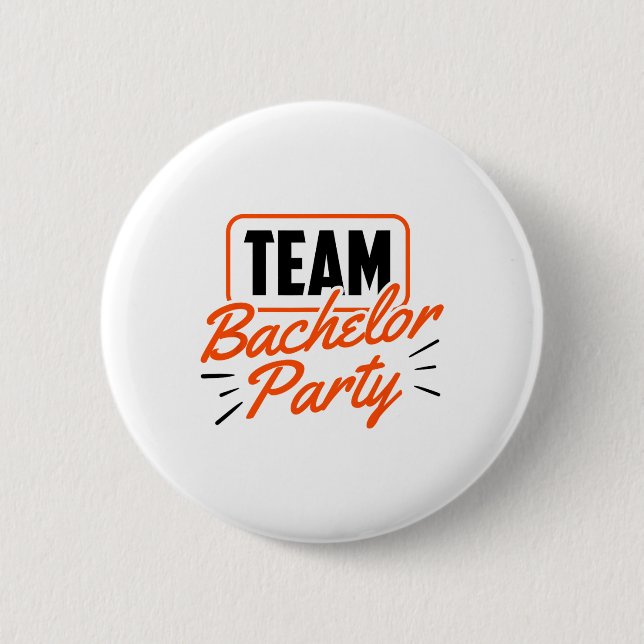 Team Bachelor Party Bride Groom 3  6 Cm Round Badge (Front)
