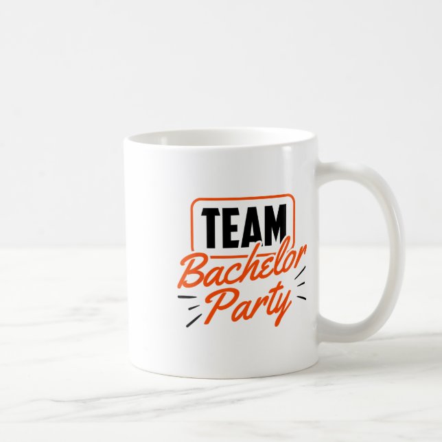 Team Bachelor Party Bride Groom 3  Coffee Mug (Right)