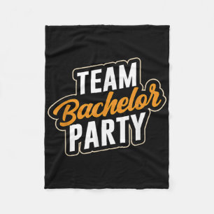 Team Bachelor Party Bride Groom _4  Fleece Blanket