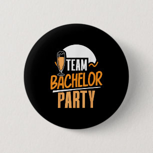 Team Bachelor Party Bride Groom 6 Cm Round Badge