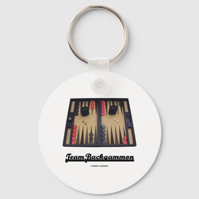 Team Backgammon Key Ring (Front)