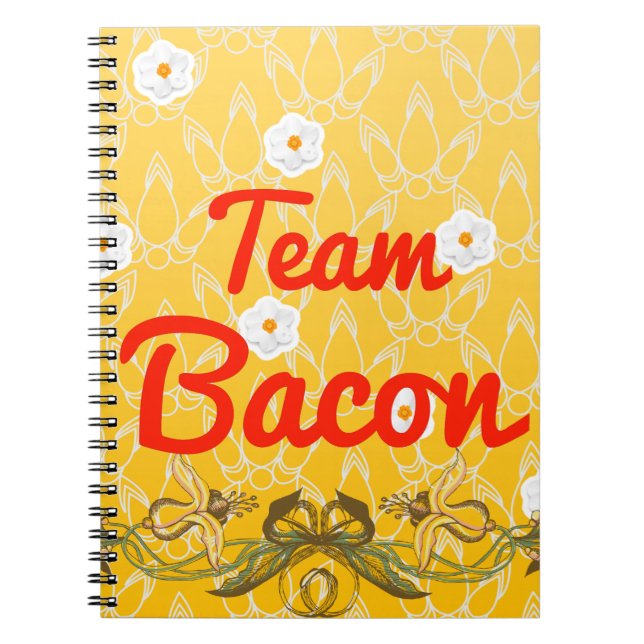 Team Bacon Spiral Notebook (Front)