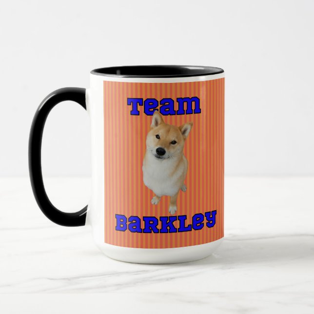 Team Barkley - 15 oz Ringer Mug (Left)