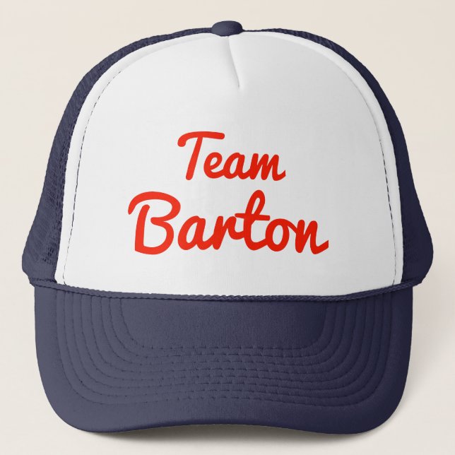 Team Barton Trucker Hat (Front)