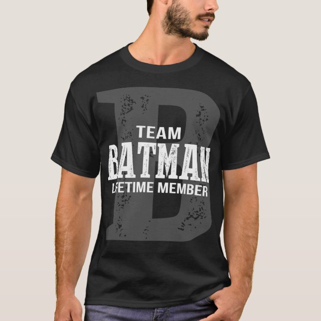 Team BATMAN Lifetime Member T-Shirt (Front)