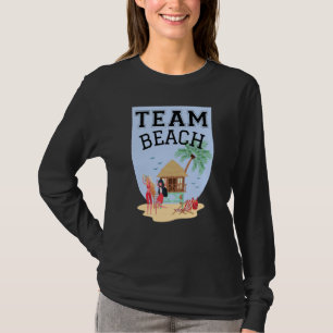 Team Beach Women Palm Tree Hut T-Shirt