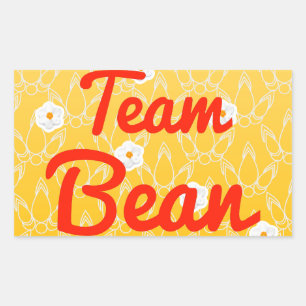 Team Bean Rectangular Sticker