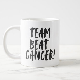 Team Beat Cancer Cancer Care Package Gift Items Large Coffee Mug