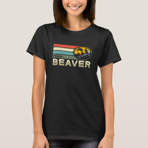 Team Beaver Retro Loves Rodent Animal Zoo Animals T-Shirt