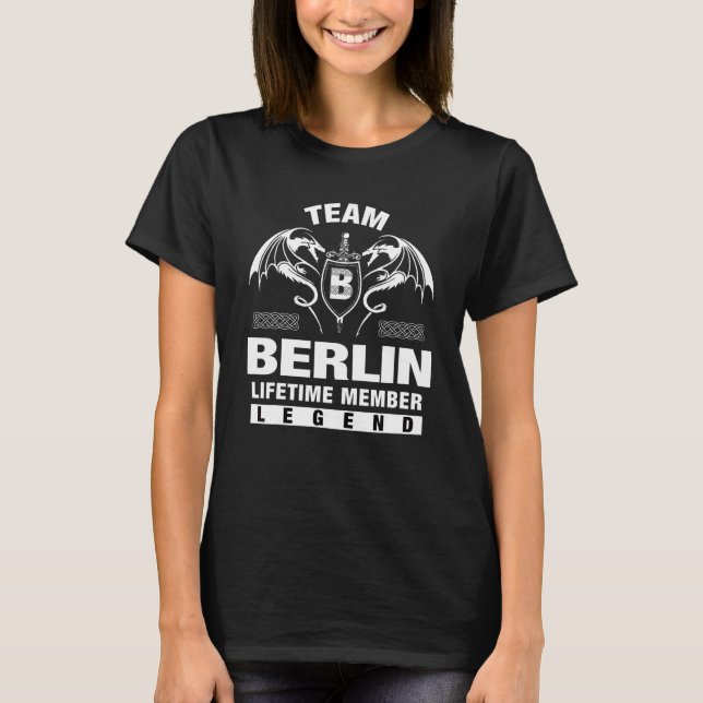 Team Berlin Lifetime Member   T-Shirt (Front)