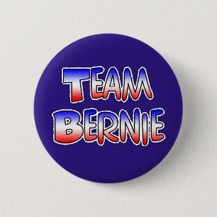 Team Bernie Sanders Patriotic Political Button