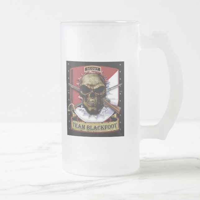 Team Blackfoot Frosted Beer Mug (Right)
