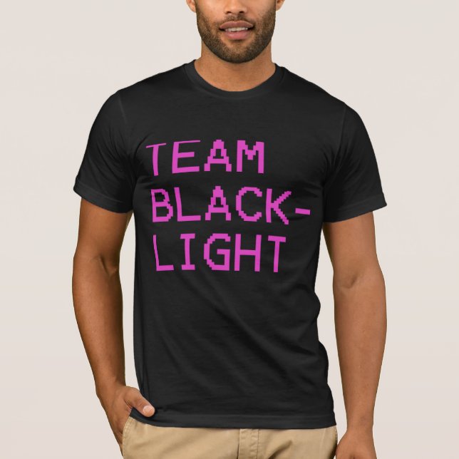 Team Blacklight (Hot Pink Logo) T-Shirt (Front)