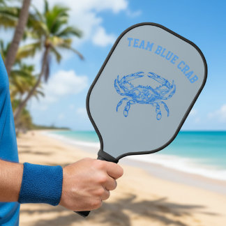 team blue crab pickleball paddle