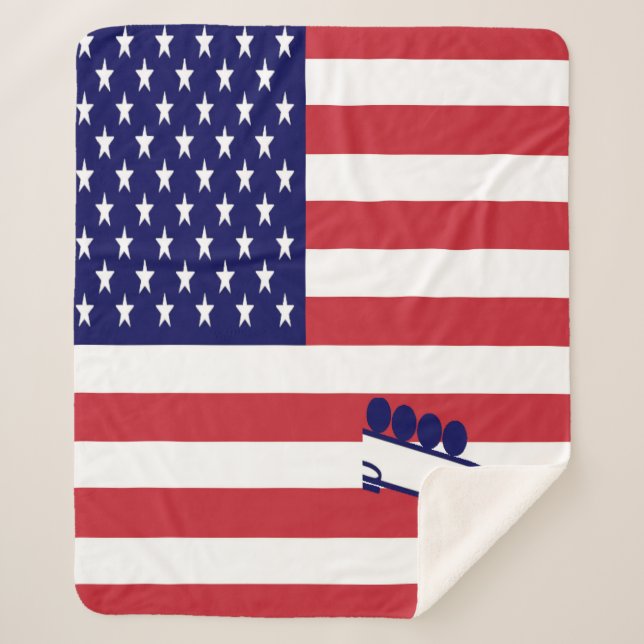 Team Bobsled USA Sherpa Blanket (Front)