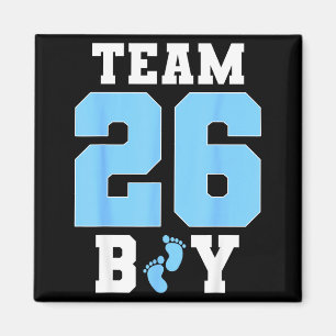 Team boy 2026 gender reveal baby announcement magnet