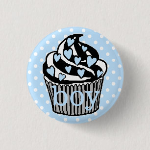 Team Boy-Baby Shower 3 Cm Round Badge