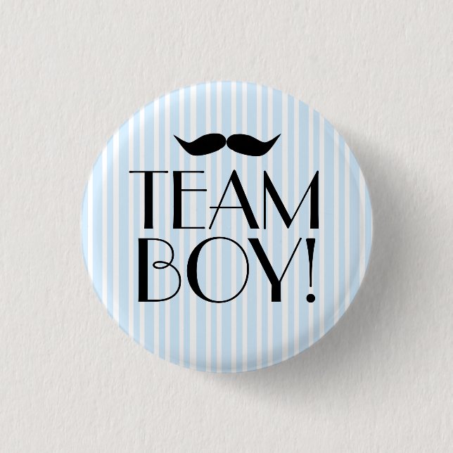 Team Boy-Baby Shower 3 Cm Round Badge (Front)