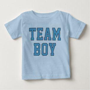 Team Boy Blue Baby Gender Reveal Party Baby T-Shirt