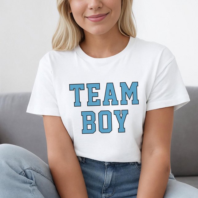Team Boy Blue Baby Gender Reveal Party T-Shirt (Creator Uploaded)