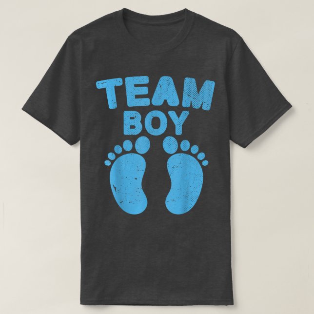 Team Boy Future Parents Baby Announcement Gender R T-Shirt (Design Front)