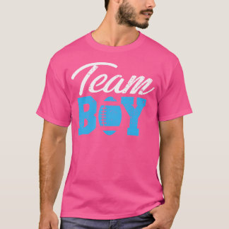 Team Boy Gender Reveal Football T-Shirt