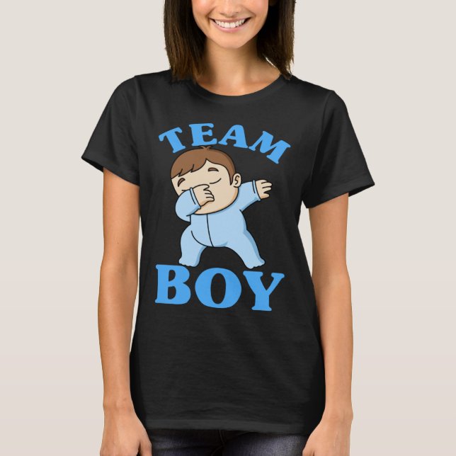 Team Boy Gender Reveal T-Shirt (Front)