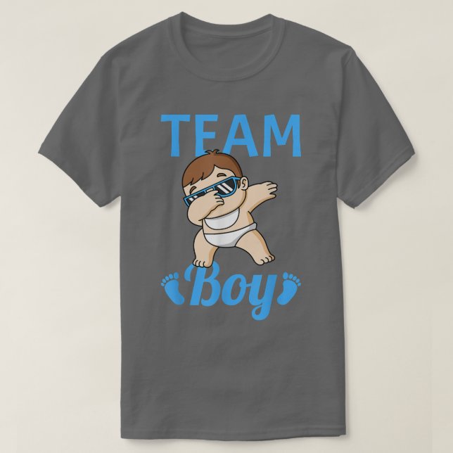 Team Boy Gender Reveal T-Shirt (Design Front)
