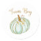 Team Boy Pastel Pumpkin Gender Reveal game sticker