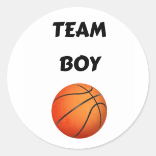 Team Boy Vote gender reveal party Classic Round Sticker
