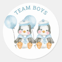 Team Boys. Twin gender reveal. Voting board game