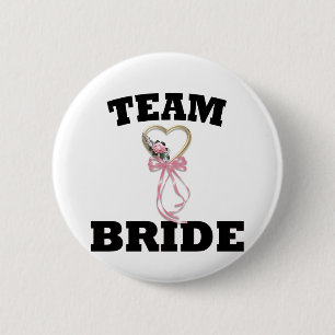 Team Bride 6 Cm Round Badge