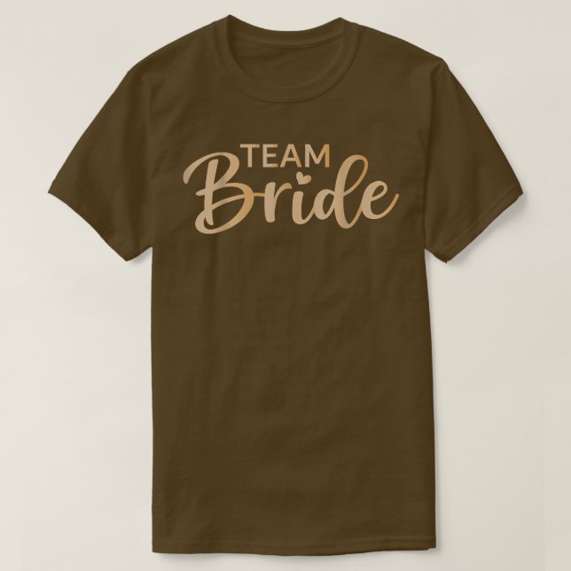 Team Bride Bachelorette Party T-Shirt (Design Front)