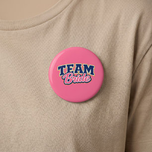 Team Bride Bold Wedding Party 7.5 Cm Round Badge