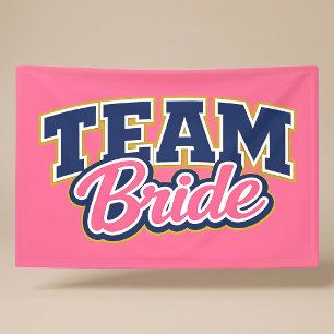 Team Bride Bold Wedding Party Banner