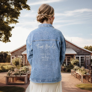 Team Bride Bridal Party Maid of Honour Denim Jacket