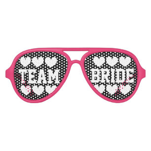 Team bride bridesmaid bachelorette party shades