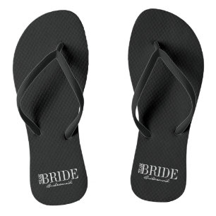 Team Bride Bridesmaid Bridal Party Flip Flops