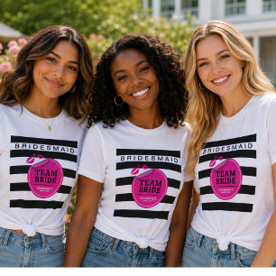 Team Bride Bridesmaid Glam Tri-Blend Shirt
