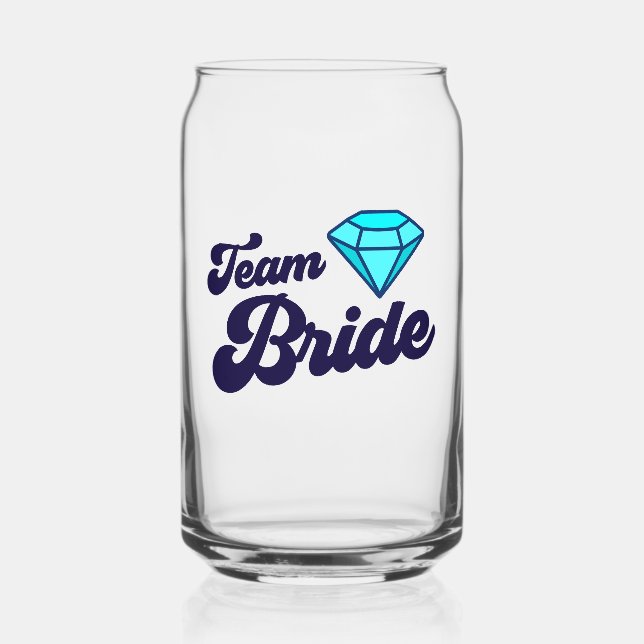 Team Bride Can Glass (Front)