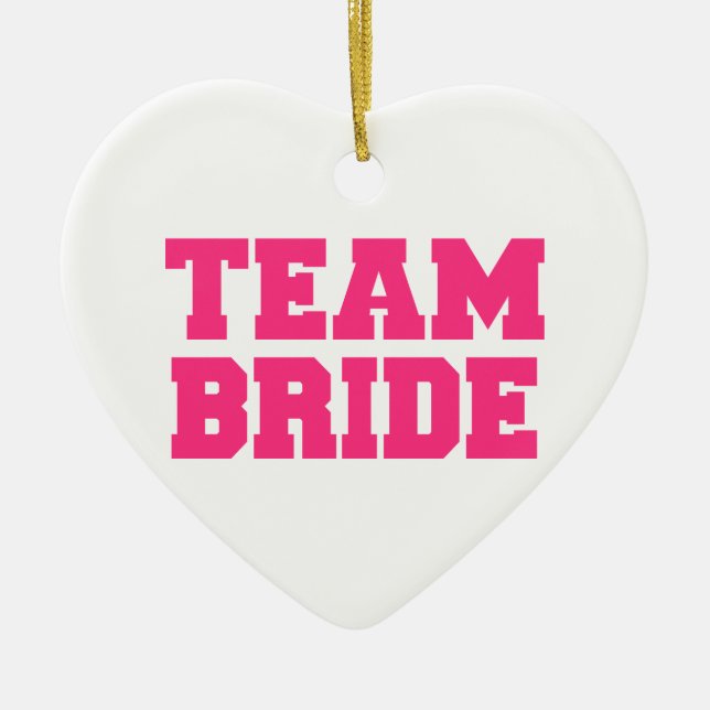 Team Bride Ceramic Tree Decoration (Front)