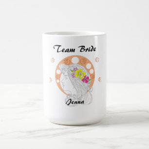Team Bride Customisable Hand Sketch Coffee Mug