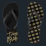 Team Bride Diamonds Bridal Party Wedding Flip Flop<br><div class="desc">Designed by fat*fa*tin. Easy to customise with your own text,  photo or image. For custom requests,  please contact fat*fa*tin directly. Custom charges apply.

www.zazzle.com/fat_fa_tin
www.zazzle.com/color_therapy
www.zazzle.com/fatfatin_blue_knot
www.zazzle.com/fatfatin_red_knot
www.zazzle.com/fatfatin_mini_me
www.zazzle.com/fatfatin_box
www.zazzle.com/fatfatin_design
www.zazzle.com/fatfatin_ink</div>