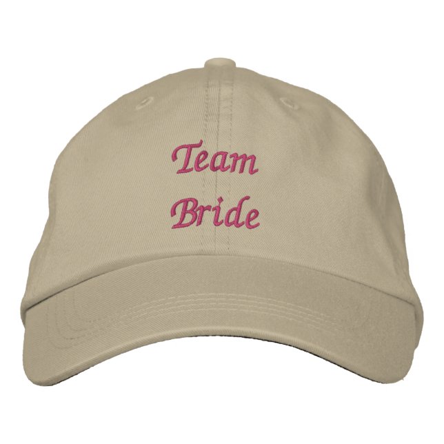 Team Bride  Embroidered Hat (Front)